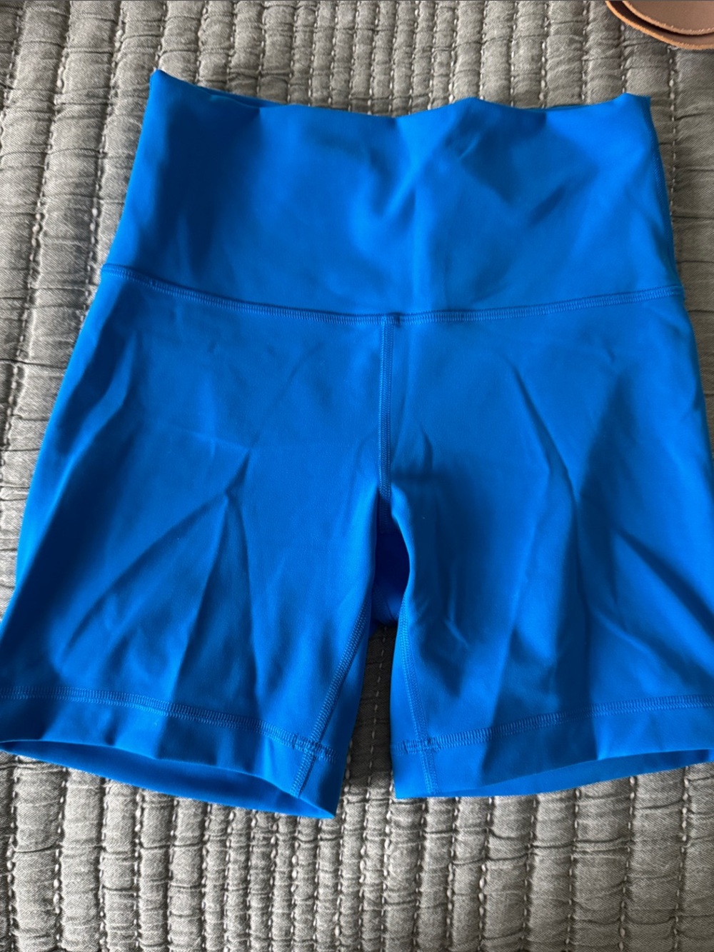 Lulu Lemon High-Waist Blue Women’s Athletic Shorts